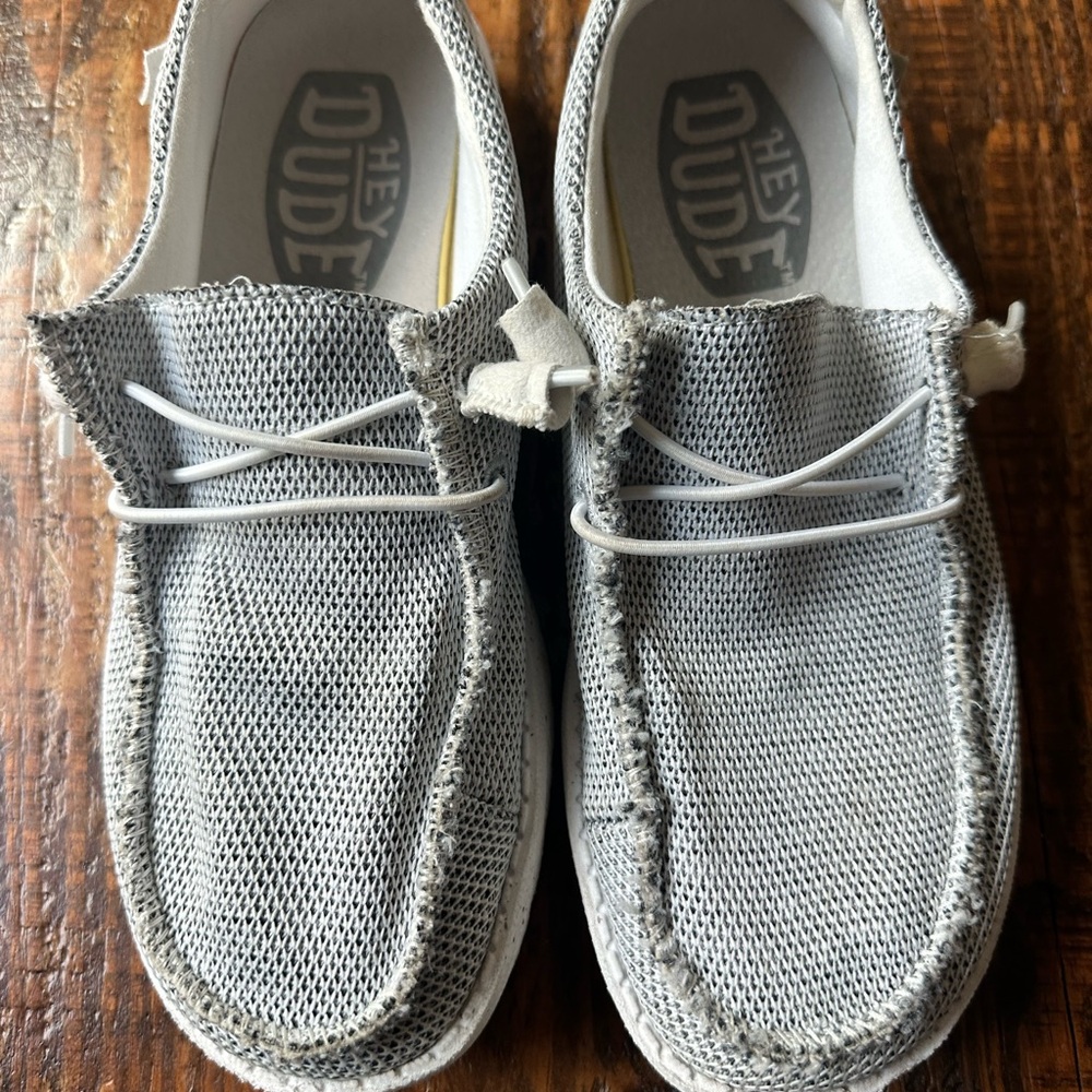 Hey Dude Stone White Loafers